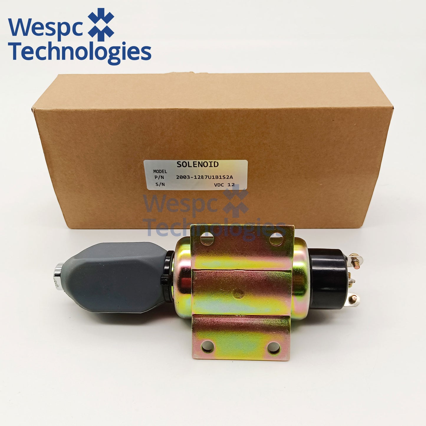 2003-12E7U1B1S2A 12V Fuel Shutoff Solenoid Valve Replace SA-4275 Woodward 2000 Series Diesel Engine Stop Solenoid
