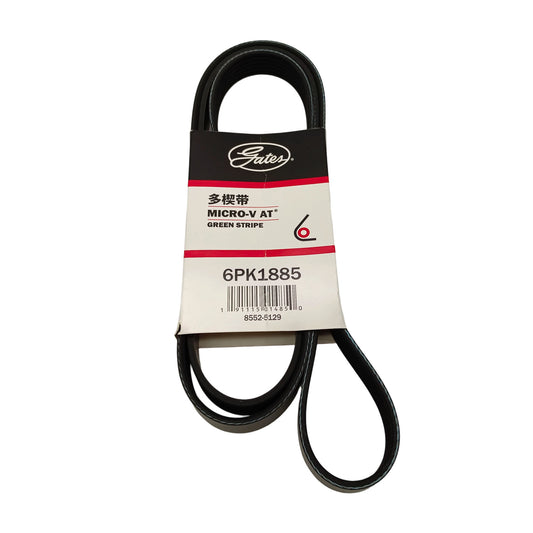 Original Gates 6PK1885 Micro-V Serpentine Belt 6 Ribs 1885mm For Passenger Car Engine Accessory Drive