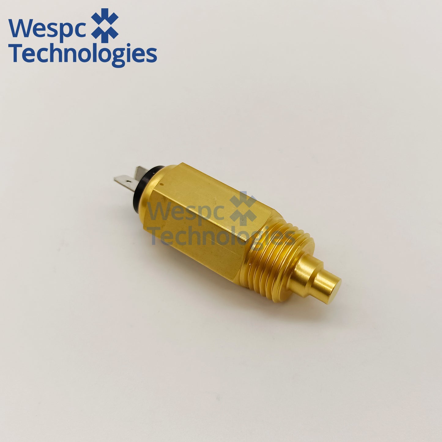 Original KUS JUT00432 Water Temperature Sensor 1/2-14NPT Thread Dual 6.3mm Spade Pin 98°C Overheat Alarm Coolant Temp Sender
