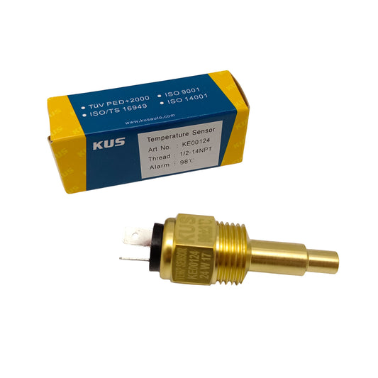 Original KUS KE00124 Water Temperature Sensor 1/2-14NPT Thread With 98℃ Alarm