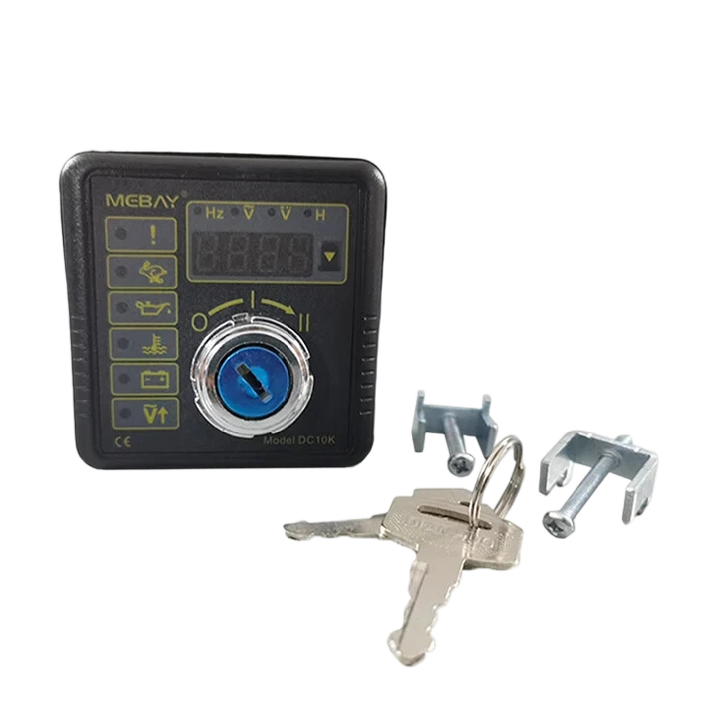 Mebay DC10K Manual Start Diesel Generator Controller Key Start Control Module LED Display Voltage Frequency Replacement Spare Part