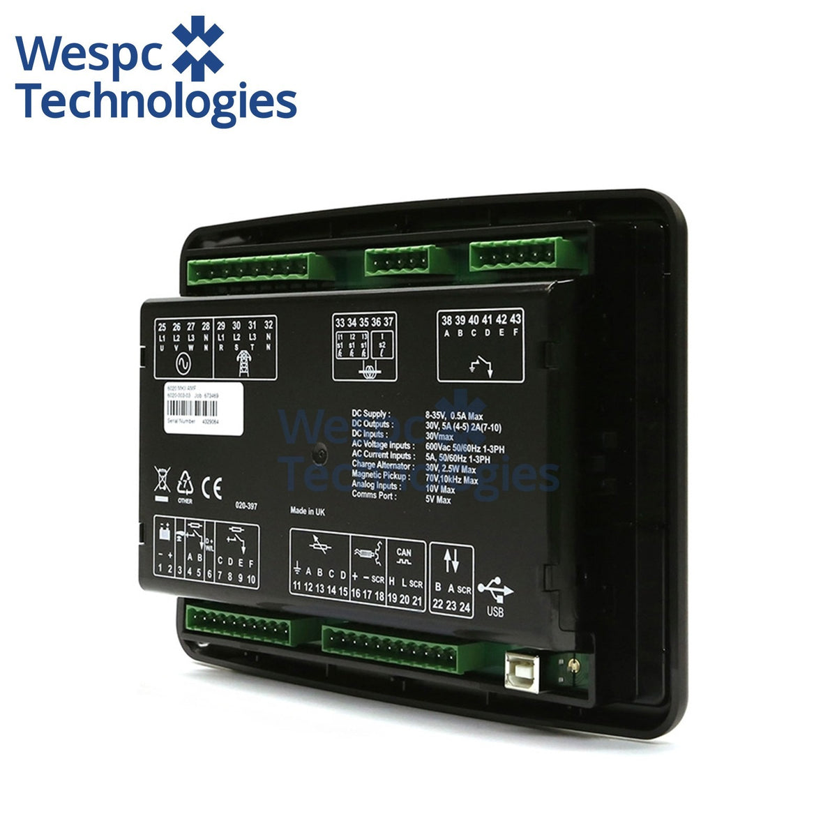 Original Deep Sea DSE6020 MKII Generator Controller Auto Mains Control Module
