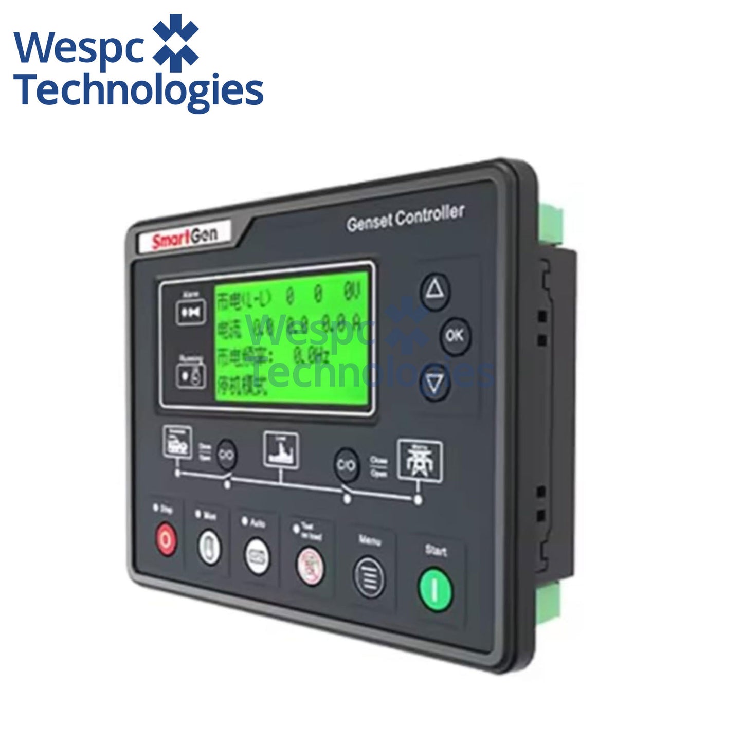 Original Smartgen HGM6120UC Diesel Generator Genset Control Panel Setwith LCD Display Controller