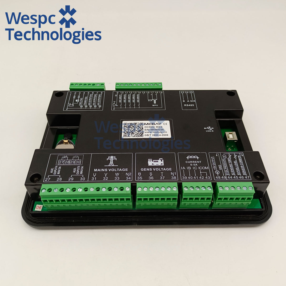 Original Mebay DC80D Replaced By DC80D MK3 Generator Start Stop Controller AMF Control Unit RS485