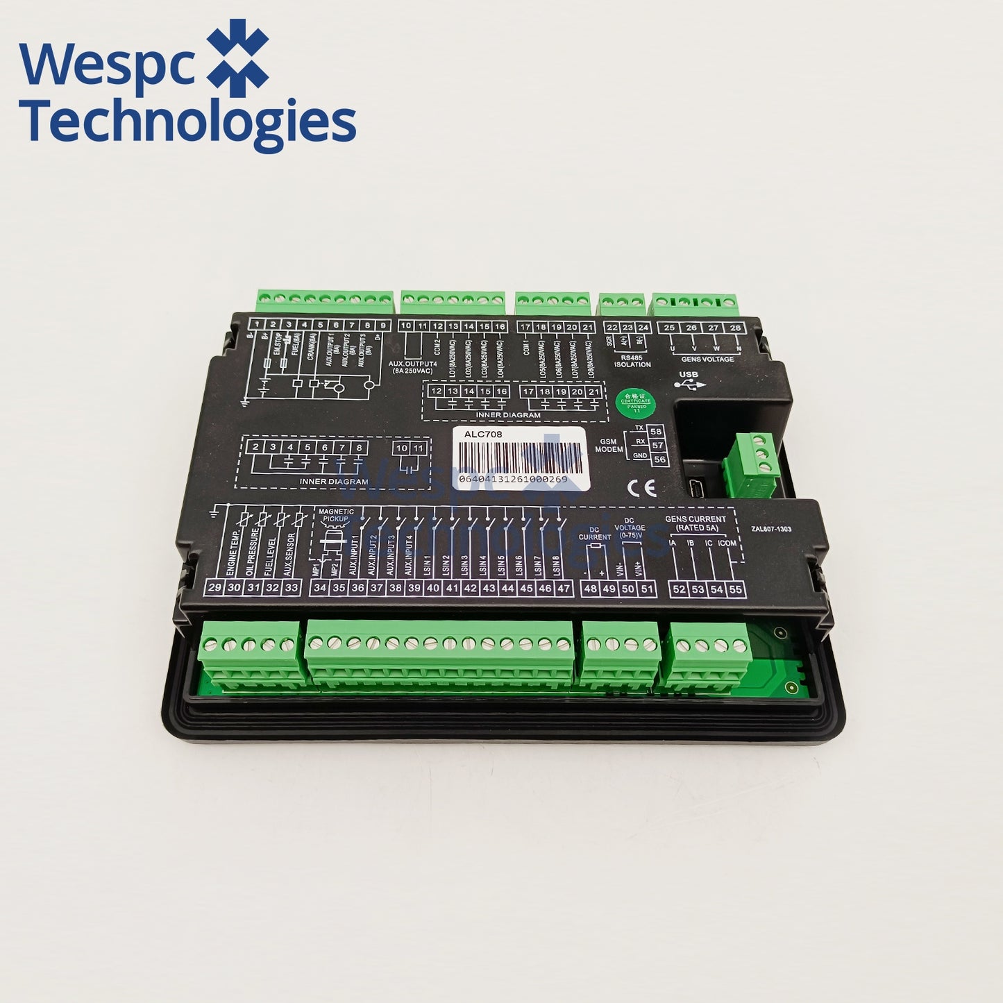 Original SmartGen ALC708 Lighting Tower Controller  LCD Backlight Illumination Generator parts