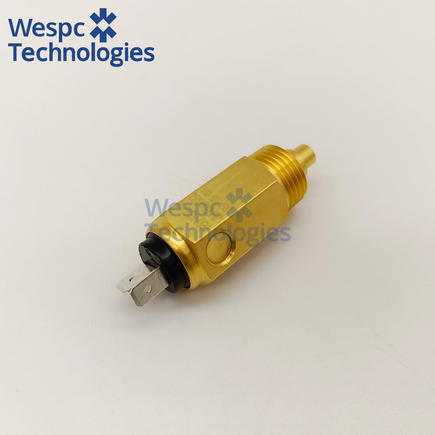 Original KUS JUT00432 Water Temperature Sensor 1/2-14NPT Thread Dual 6.3mm Spade Pin 98°C Overheat Alarm Coolant Temp Sender