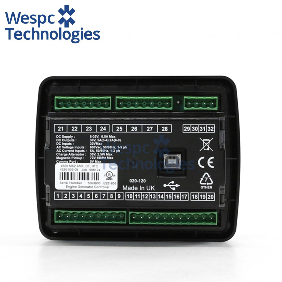 Original DSE4520 MKII Genset Controller Auto Mains Failure AMF Control Module for Diesel Generator Set