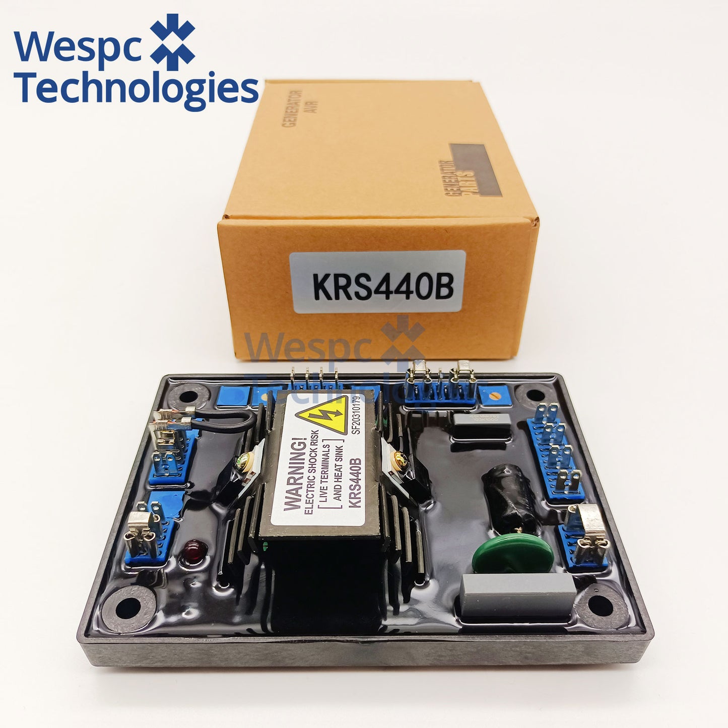 KRS440B AVR Automatic Voltage Regulator Compatible with SX440 AS440 Brushless Diesel Generator Stabilizer Wespc