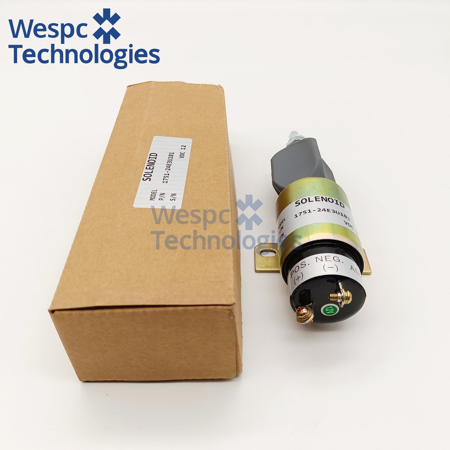 1751-24E3U1B1 Diesel Fuel Shutoff Solenoid Valve 24V Replace SA-3844 Fuel Stop Solenoid for Diesel Engine Generator