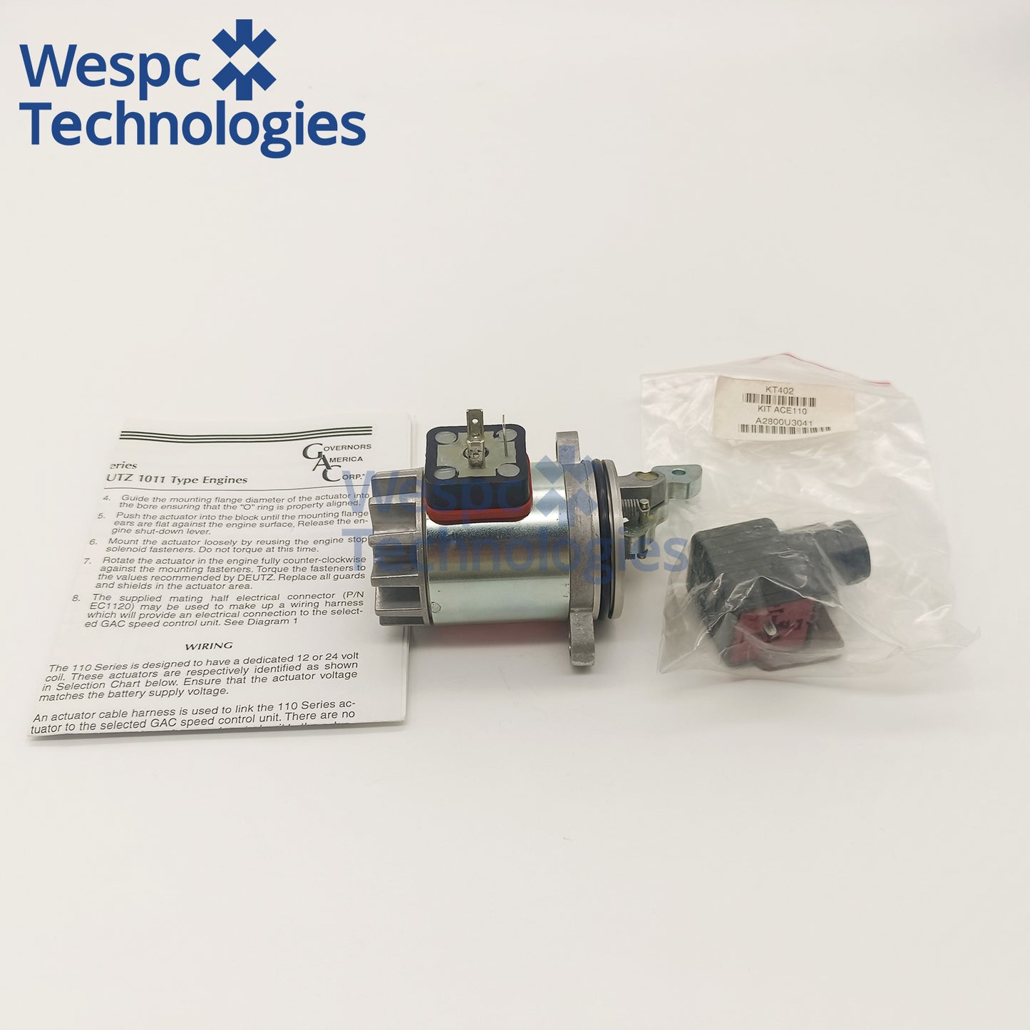Original GAC ACE110-12 110 Series Engine Mounted Actuator for Deutz 1011 and 1012