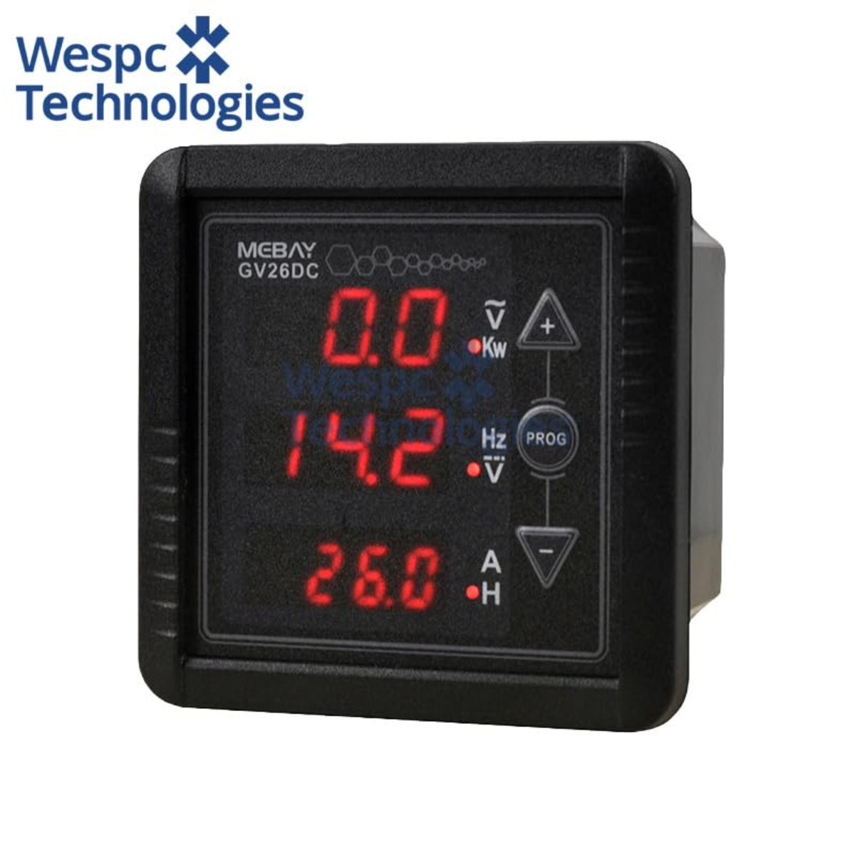 Original Mebay GV26DC Digital Generator Meter 3-Row LED DC 8-36V Panel Meter