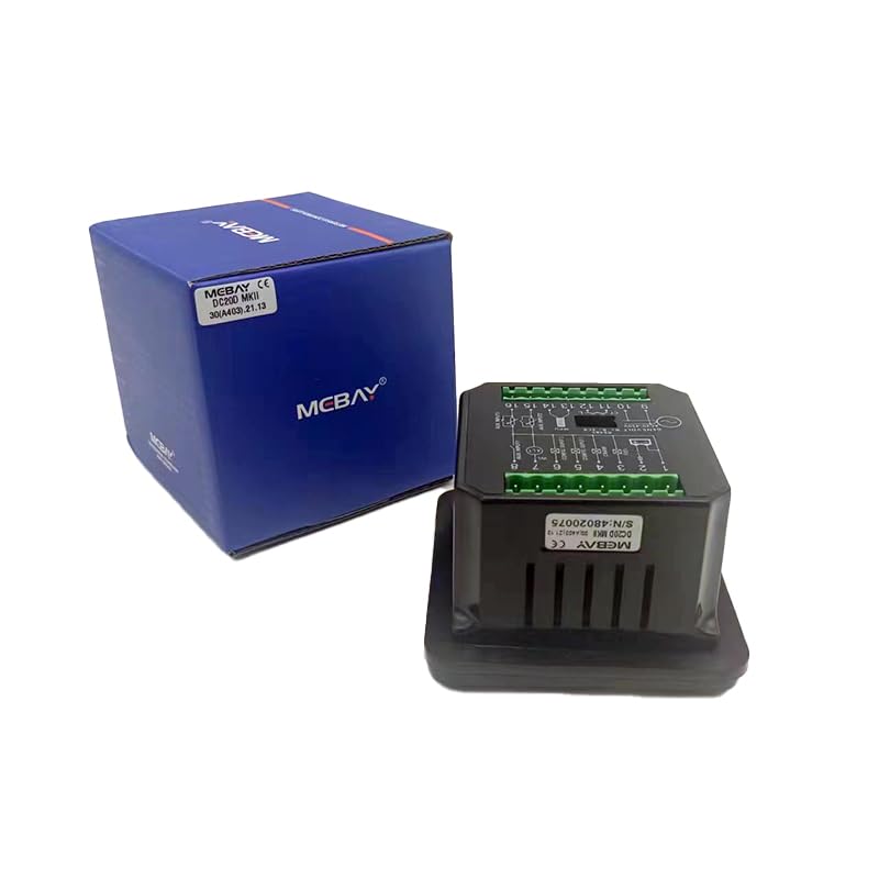 Genuine Mebay DC20D MKII Generator Controller Electronic Generator Controller Module Control Panel Fit for Engine or Generator Auto Start/Stop Protection and Alarm Indication