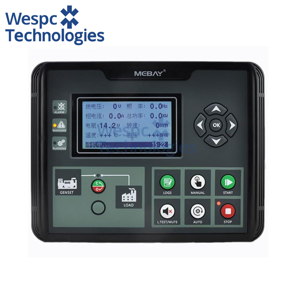 Original Mebay DC50DR MK3 Generator Auto Start Controller Diesel Genset Control Panel Module