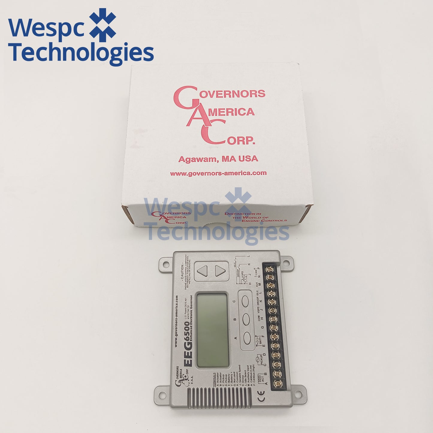 Original EEG6500 Digital Electronic Speed Generator Controller 12V/24V Multi-V DC LCD Display Diesel Gas Engine Speed Control Replace ESD5500E