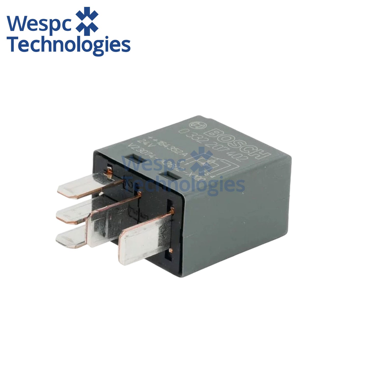 Original Bosch 0332207402 5 Pin SPDT Black Cube Micro Relay 24V DC 10A NO 10A NC Automotive Relay