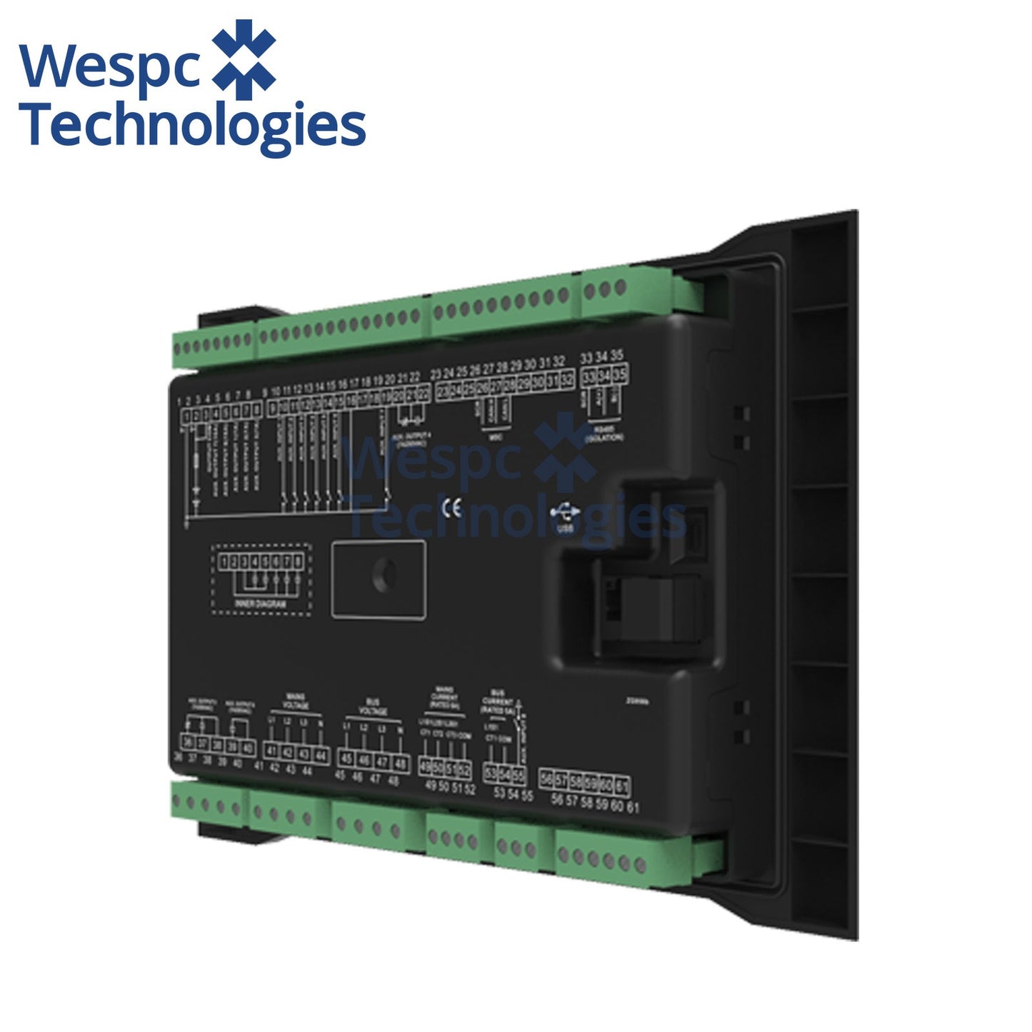 Original SmartGen HGM9560 Bus Tie Mains Parallel Unit Generator Controller TFT Color LCD IP55 Panel