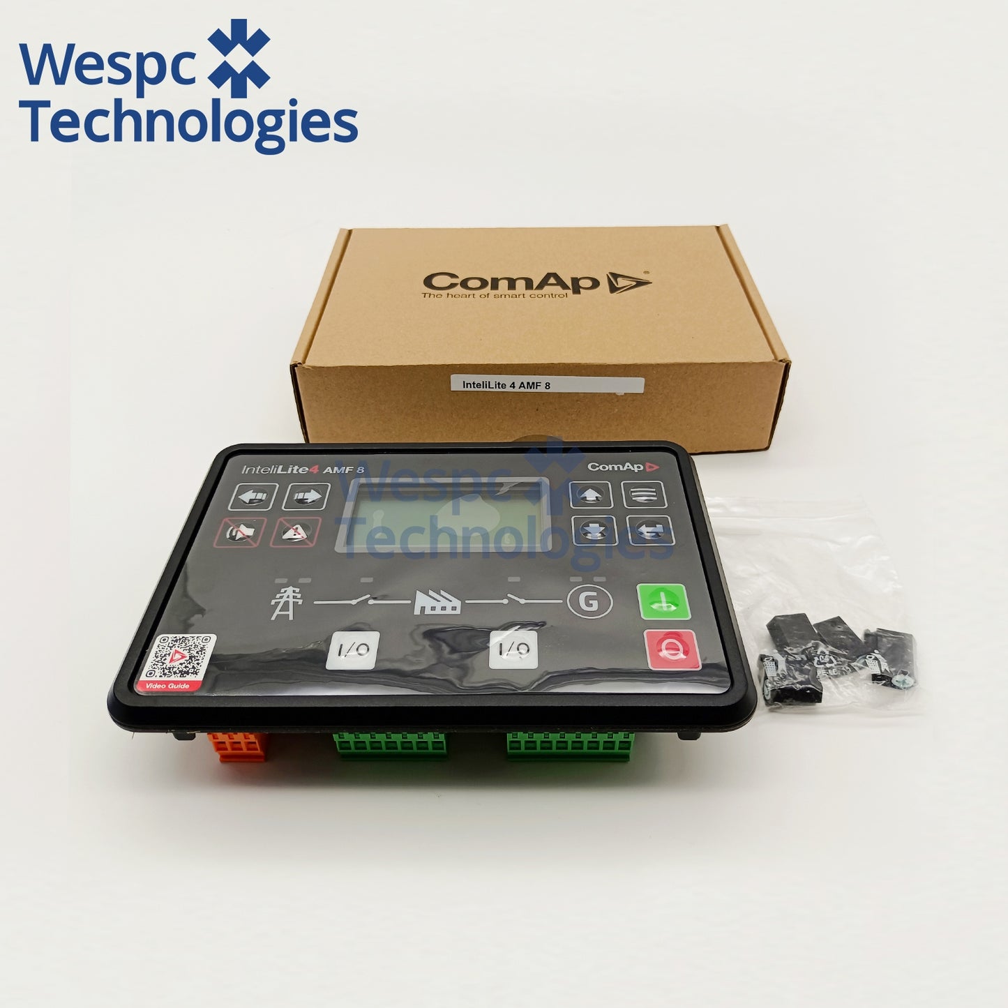 Original ComAp InteliLite 4 AMF8 Automatic Mains Failure Generator Controller IL4AMF8XBAA Single Genset Control Module