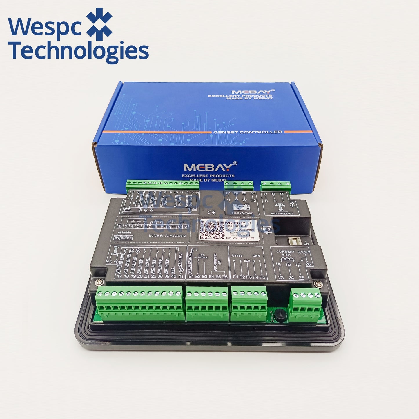 Original Mebay DC70DR MK2 Replaced by DC70DR MK3 Generator Controller Auto Start Genset Parameter Monitoring
