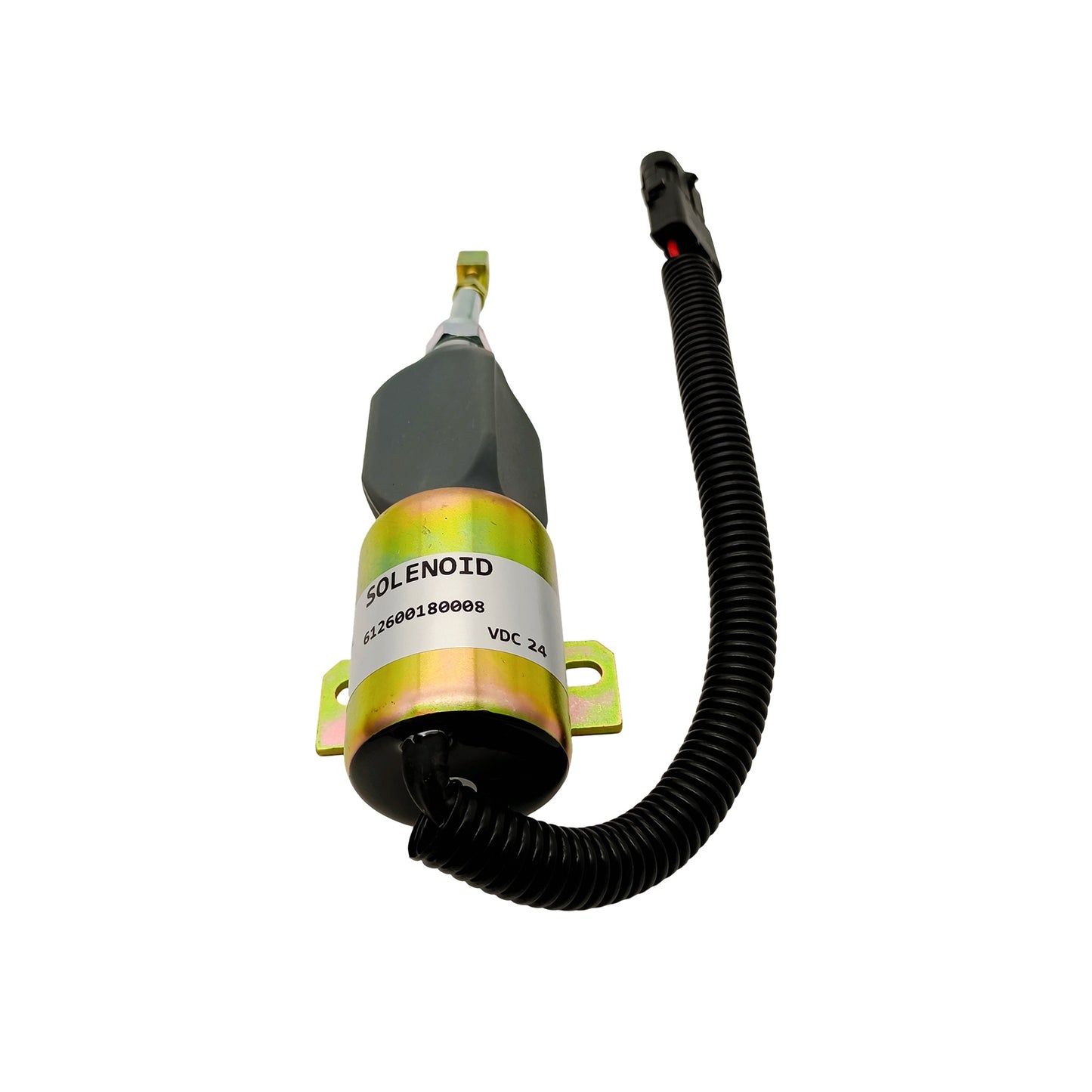 612600180008 Fuel Stop Solenoid Valve 24V Fits Excavator Diesel Engine