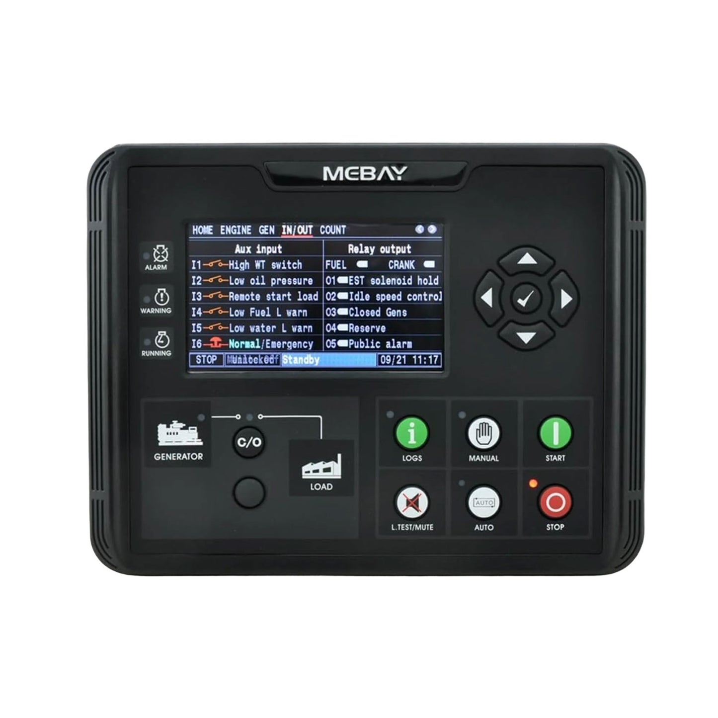 Original Genuine Mebay DC60D Generator Controller Panel LCD Display Engine Control Module