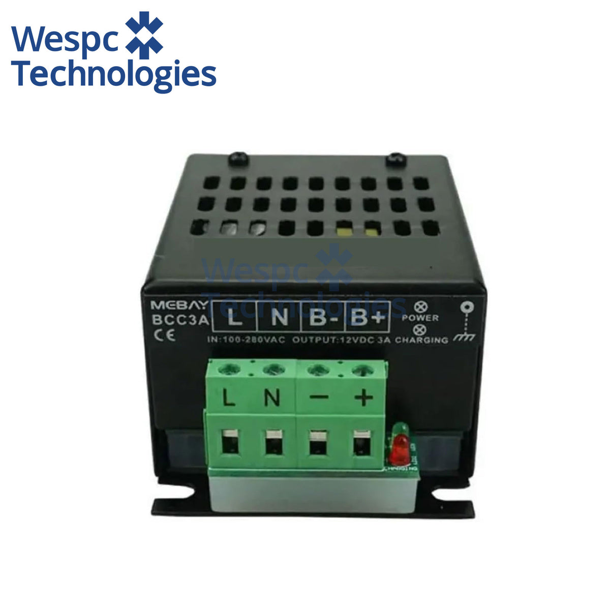 Original Mebay BCC3A 12V 3A Intelligent 3-Stage Battery Float Charger For Diesel Genset Starter Battery
