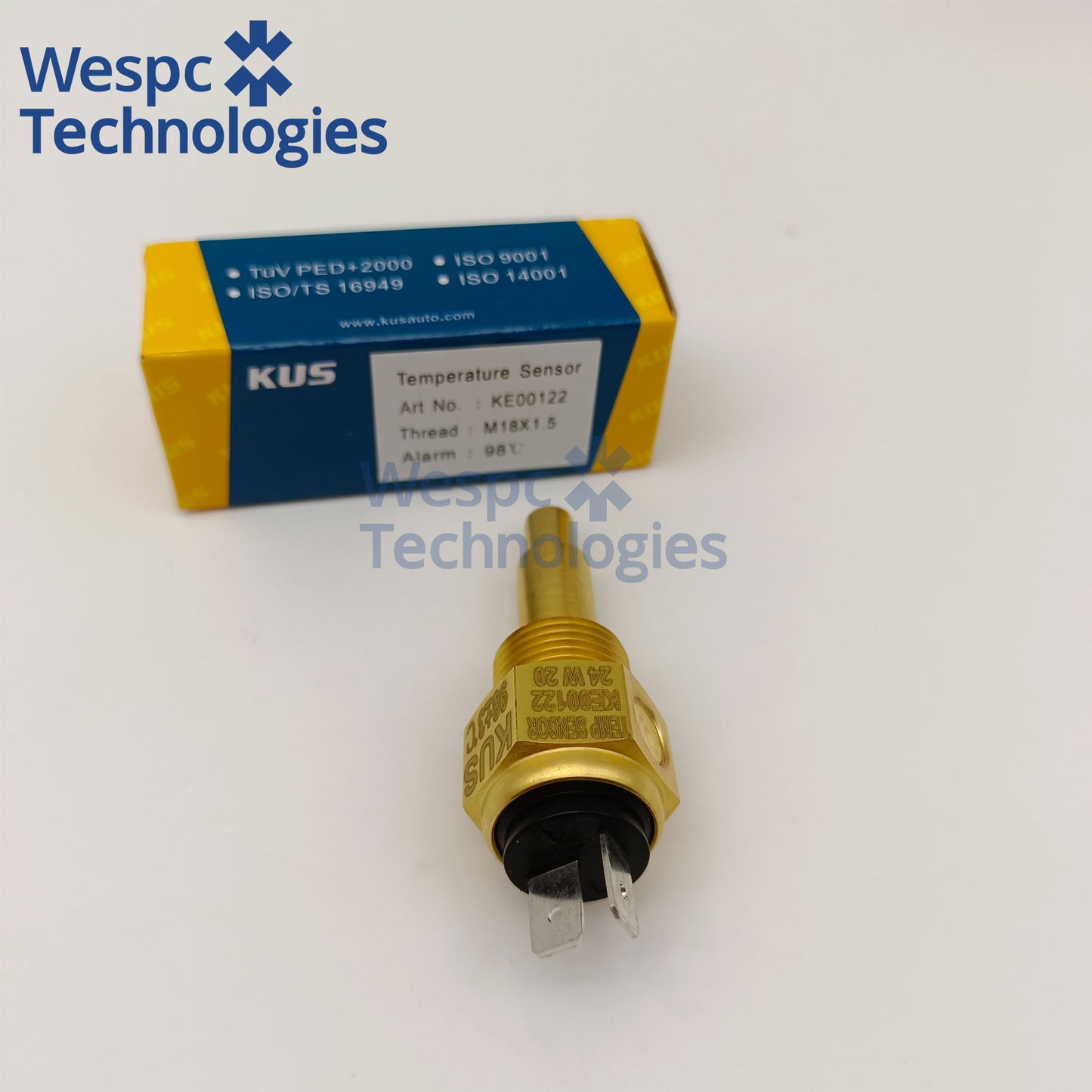 Original KE00122 Water Temperature Sensor with Alarm 98℃ Thread M18x1.5 Thread Dual