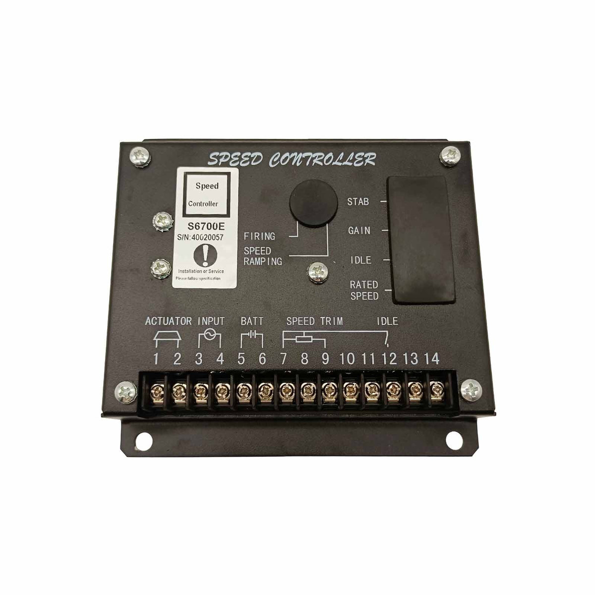 S6700E Electronic Speed Controller Governor Unit 24V DC For Diesel Generator Genset EFC Actuator Replacement