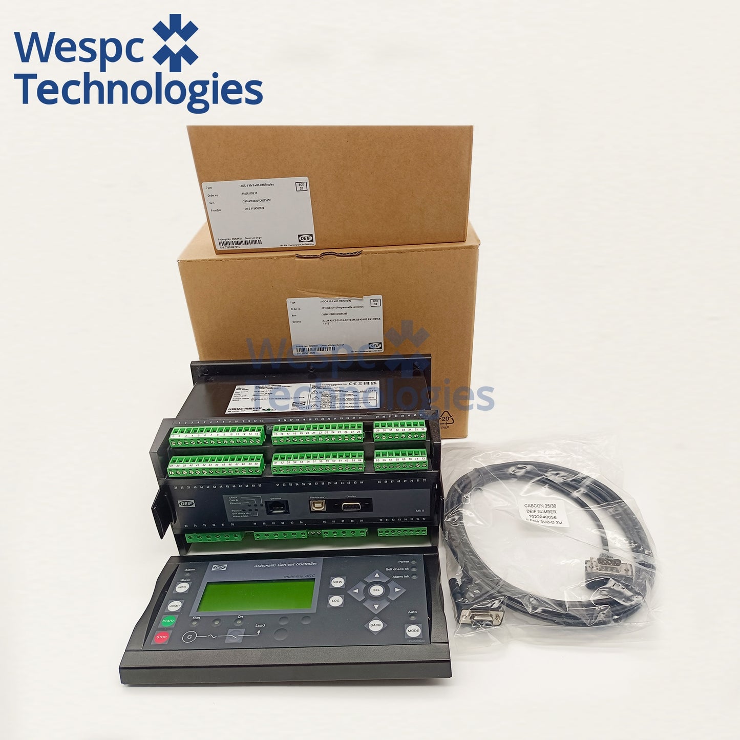 Genuine DEIF AGC-4 MKII Advanced Genset Paralleling Controller Multi-unit Synchronization Power Management AMF Generator Control Module