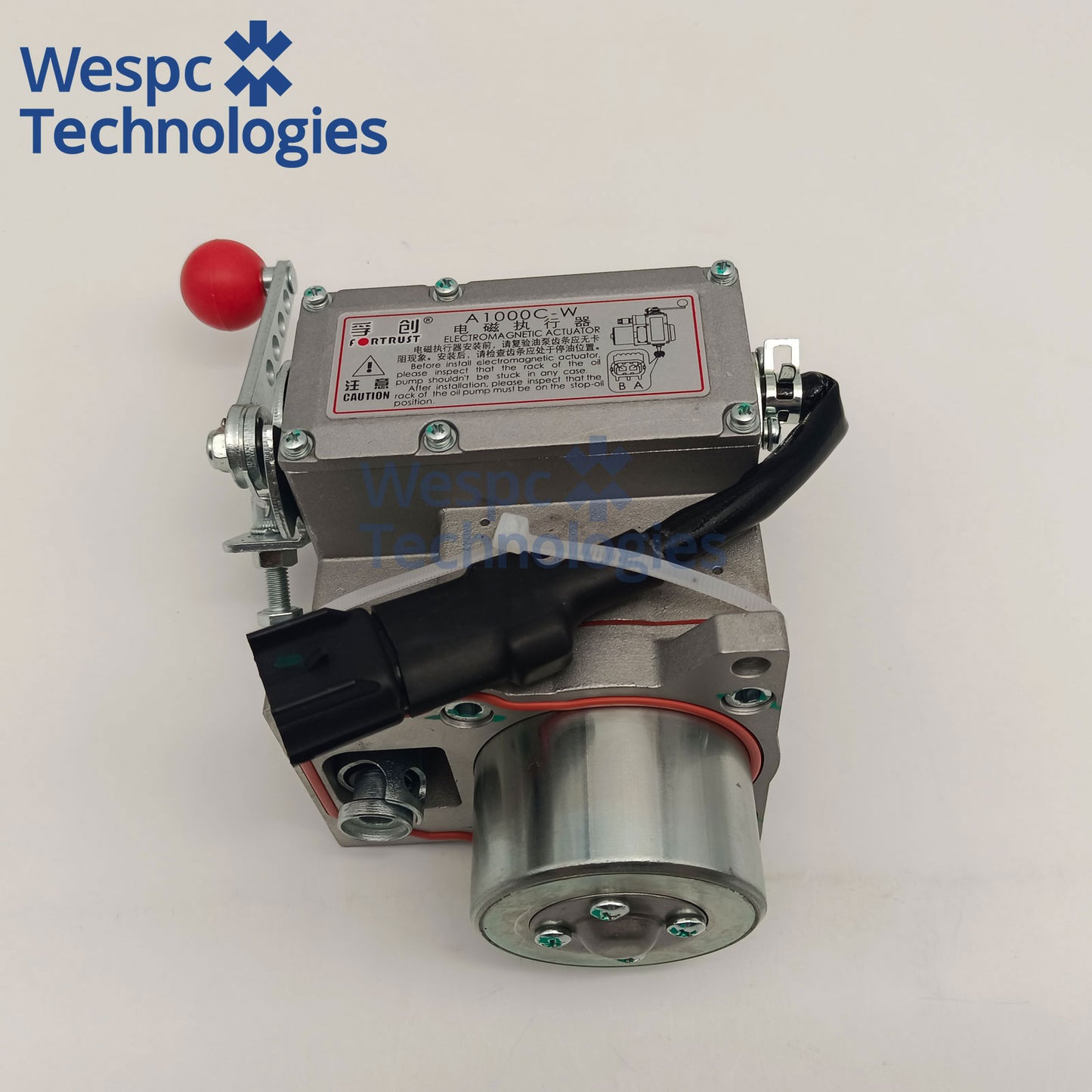 Original Fortrust A1000C-W Built-In Electromagnetic Fuel Actuator 12V/24V Linear Fuel Control Actuator Match C2002 Speed Governor