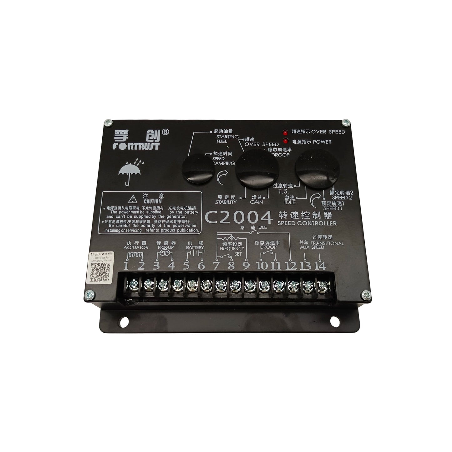 Original Fortrust C2004  Speed Controller  Diesel Engine Electronic Governor Precision Control Unit for  Generator Industrial Equipment