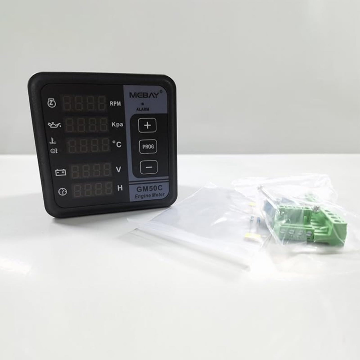 Genuine Mebay GM50C GM50CR Engine Digital Multifunction Meter RPM Oil Pressure Meter
