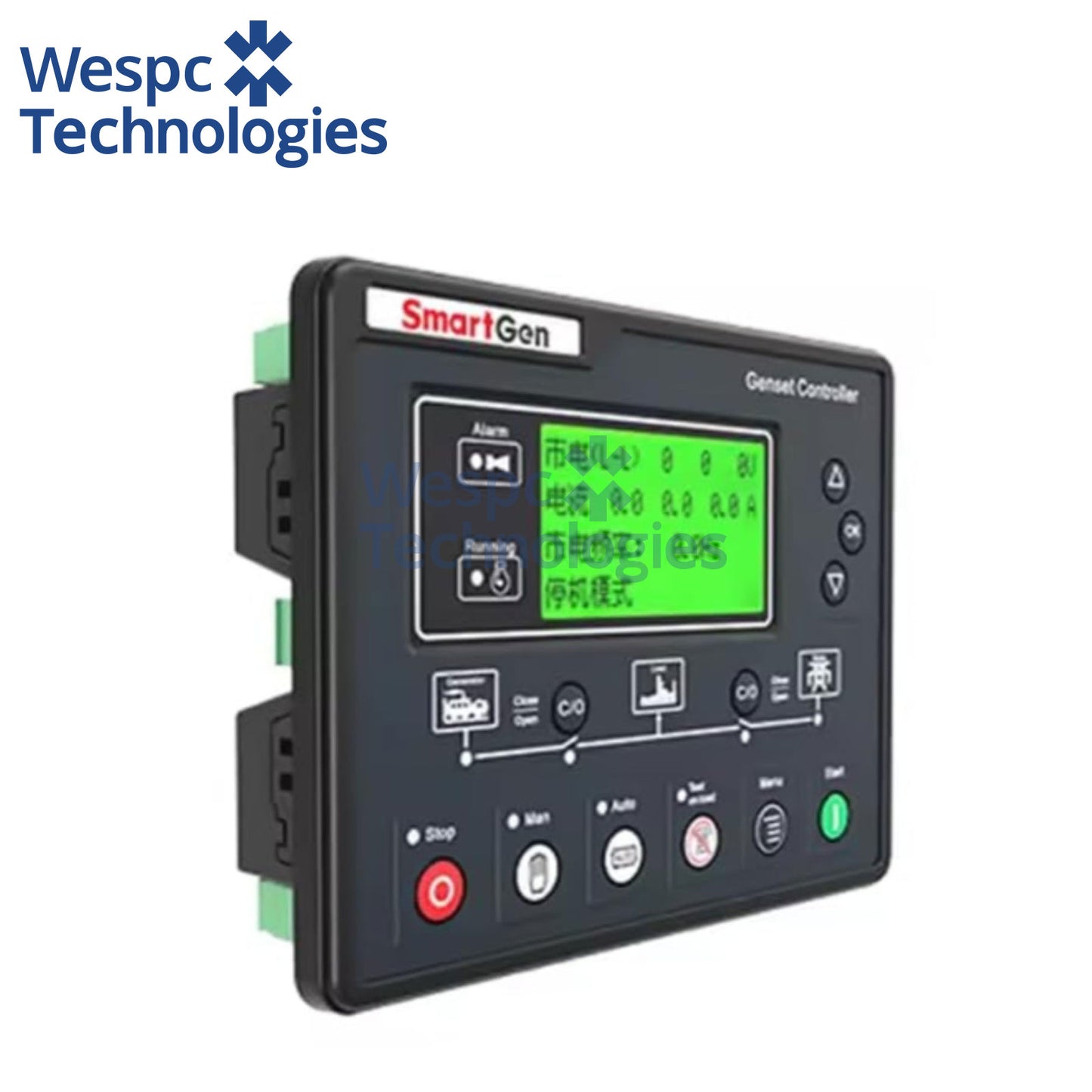 Original Smartgen HGM6120UC Diesel Generator Genset Control Panel Setwith LCD Display Controller