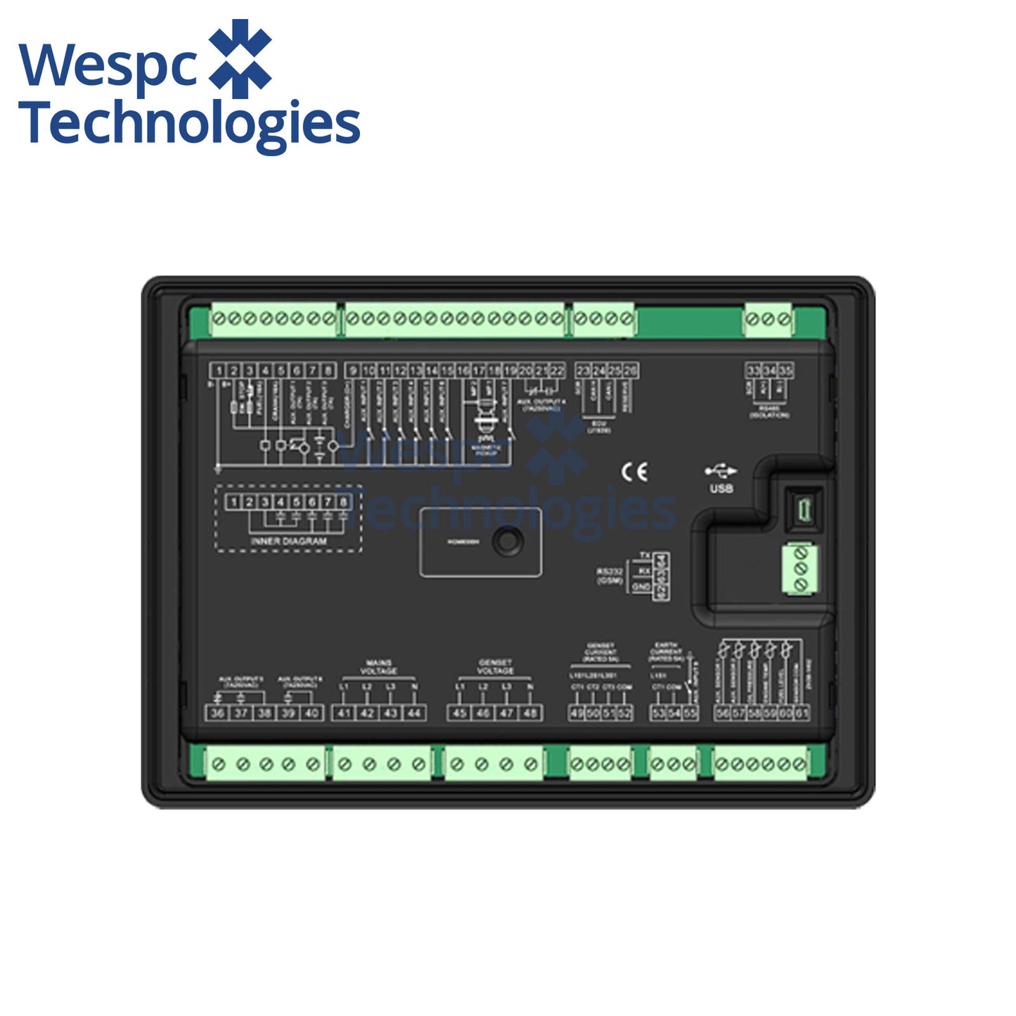 Original SmartGen HGM9310CAN Single self-starting generator set controller genuine LCD Display