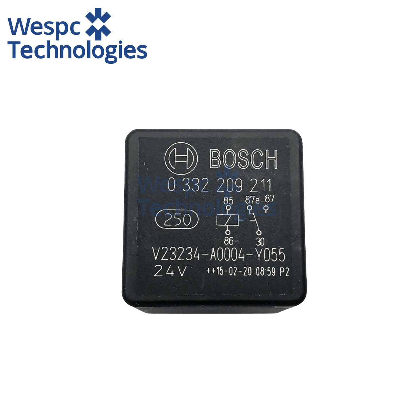 Original Bosch 0332209211 24V 5 Pin Automotive Relay V23234-A0004-Y055 20A For Truck Bus Excavator Diesel Generator