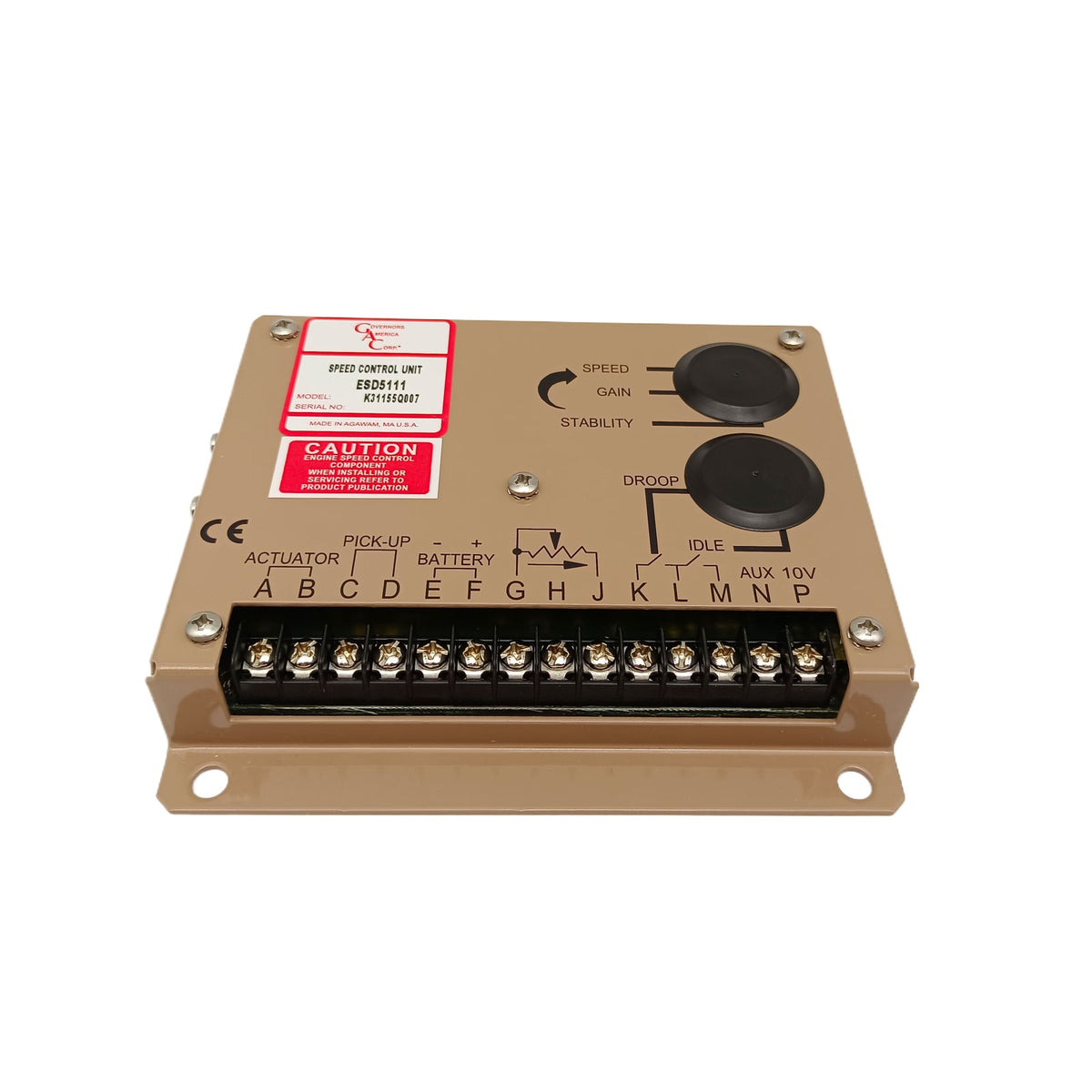Original GAC ESD5111 Electronic Governor Diesel Generator Speed Control Unit