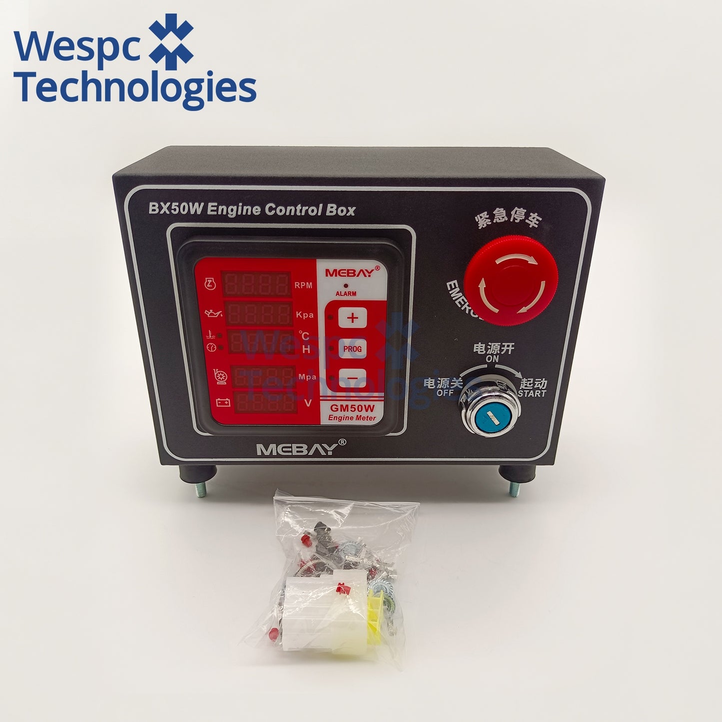 Original Genuine Mebay BX50W Water Pump Engine Control Box Multi Functional Digital Meter
