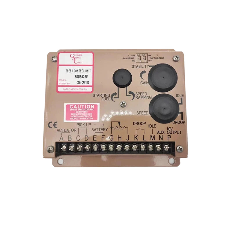 Original GAC ESD5526E Speed Controller for Diesel/gas Gensets 12/24V DC PID Control, Anti-windup for T1/T2 Actuators