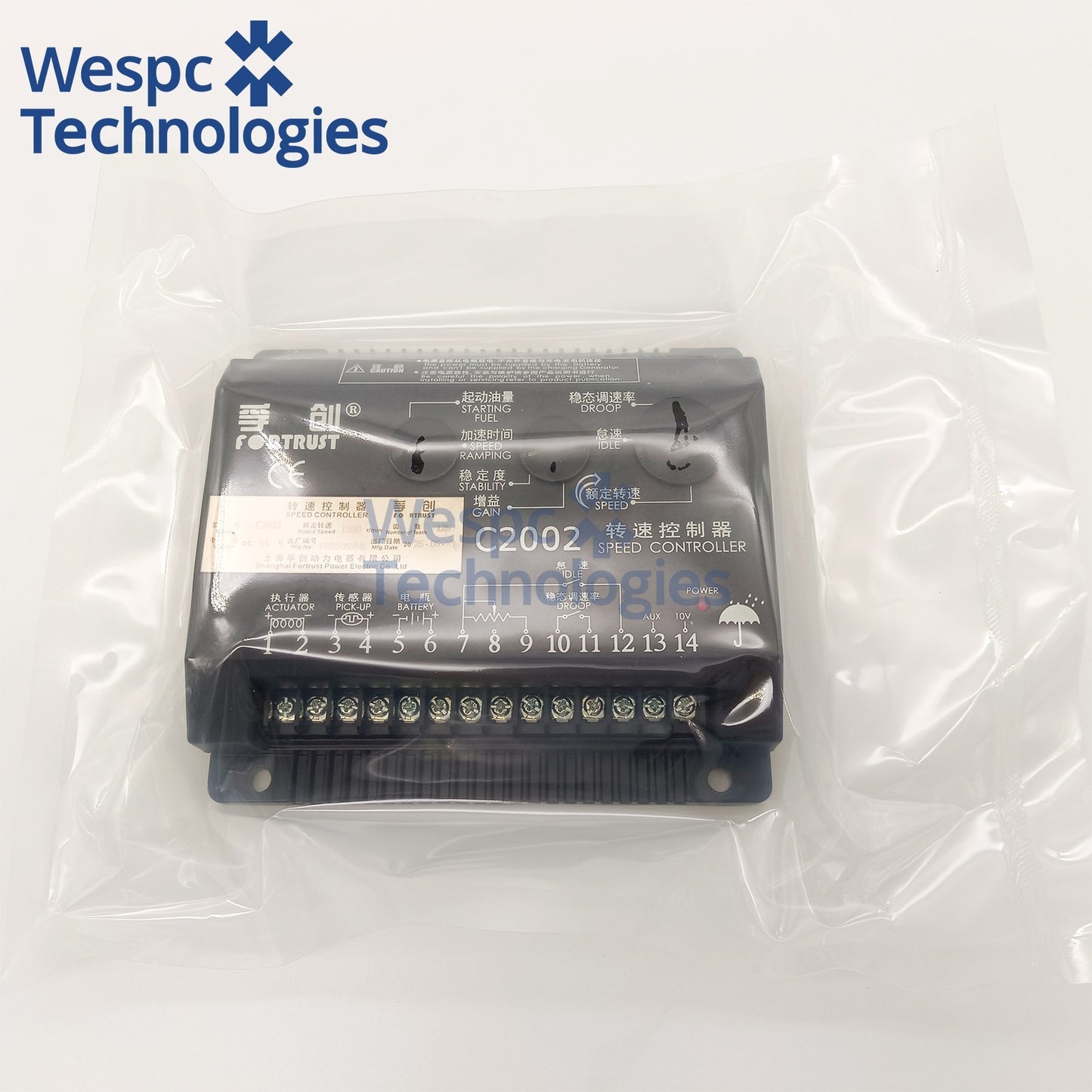 C2002 Diesel Speed Governor DC12V DC24V PID Closed Loop Speed Controller