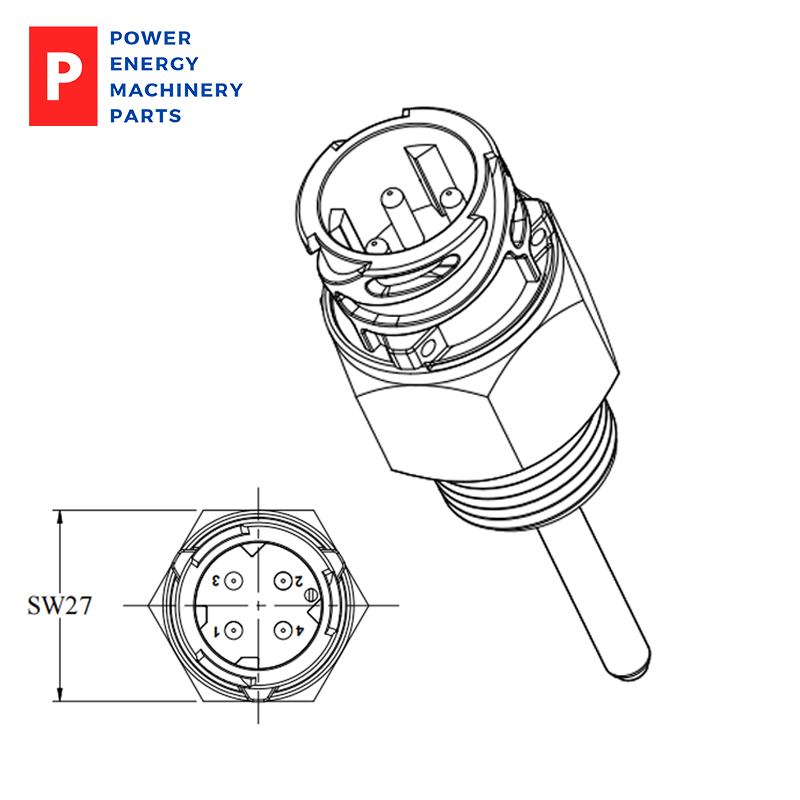Original KUS JKE00840 Low Alarm Water Level Switch CSW-50 Sensor M14x1.5
