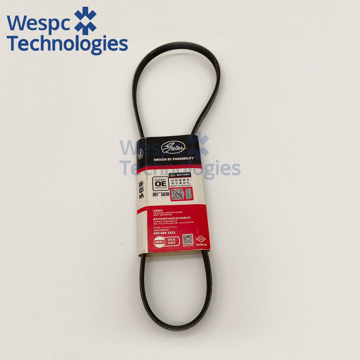 Original GATES 3PK860 Micro-V Poly-V Multi-Rib Serpentine Belt 3 Ribs 860mm For AC Compressor OE 90916-02570