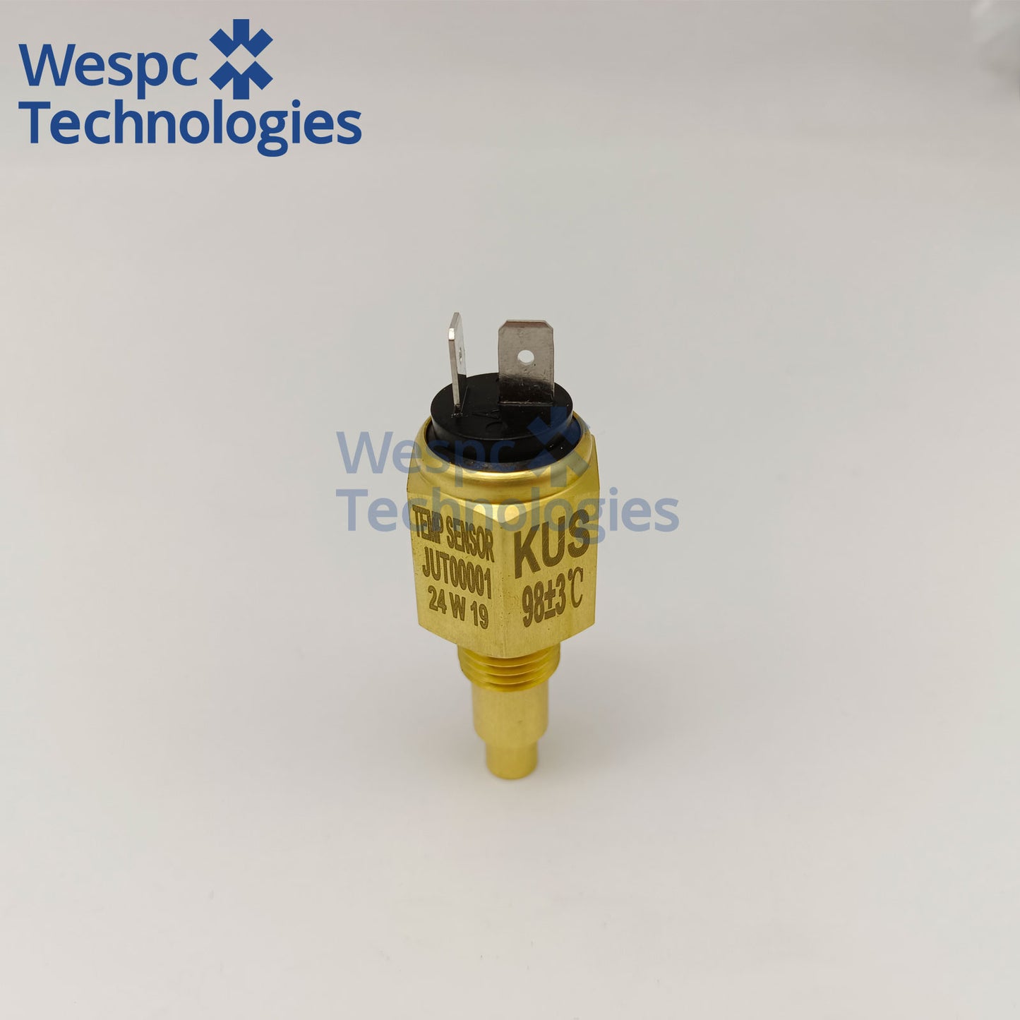 Original KUS JUT00001 Coolant Water Temperature Sensor M14×1.5 Thread 98℃ Overheat Alarm Dual Spade NTC Temp Sender