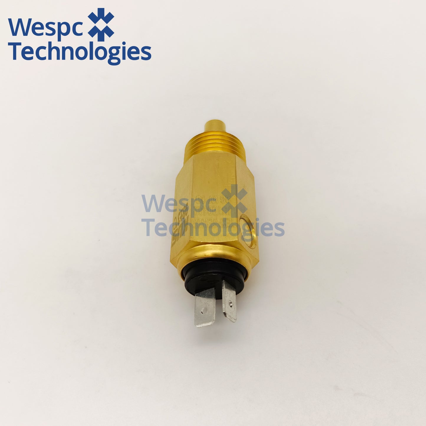 Original KUS JUT00432 Water Temperature Sensor 1/2-14NPT Thread Dual 6.3mm Spade Pin 98°C Overheat Alarm Coolant Temp Sender