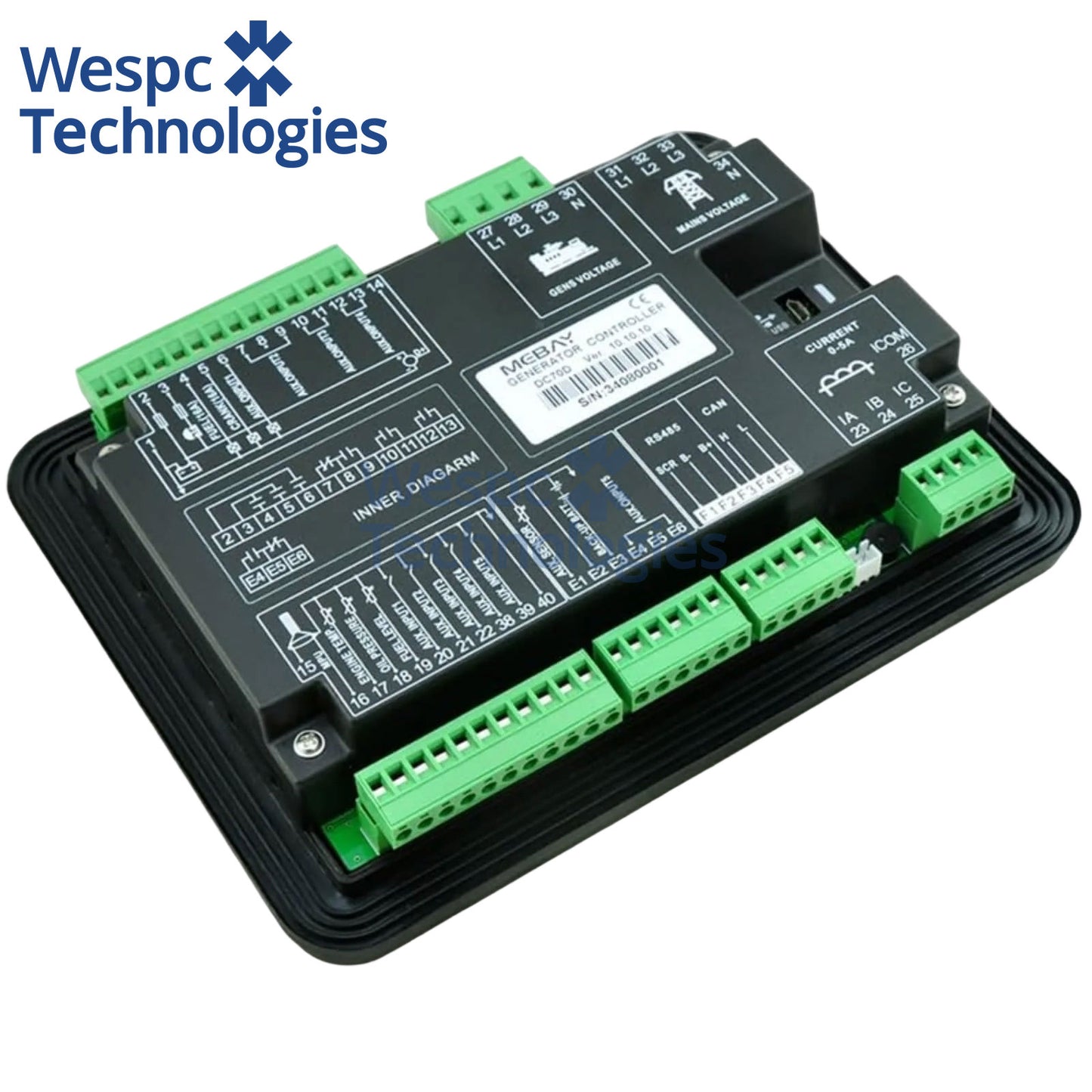 Original Genuine Mebay DC60D Generator Controller Panel LCD Display Engine Control Module