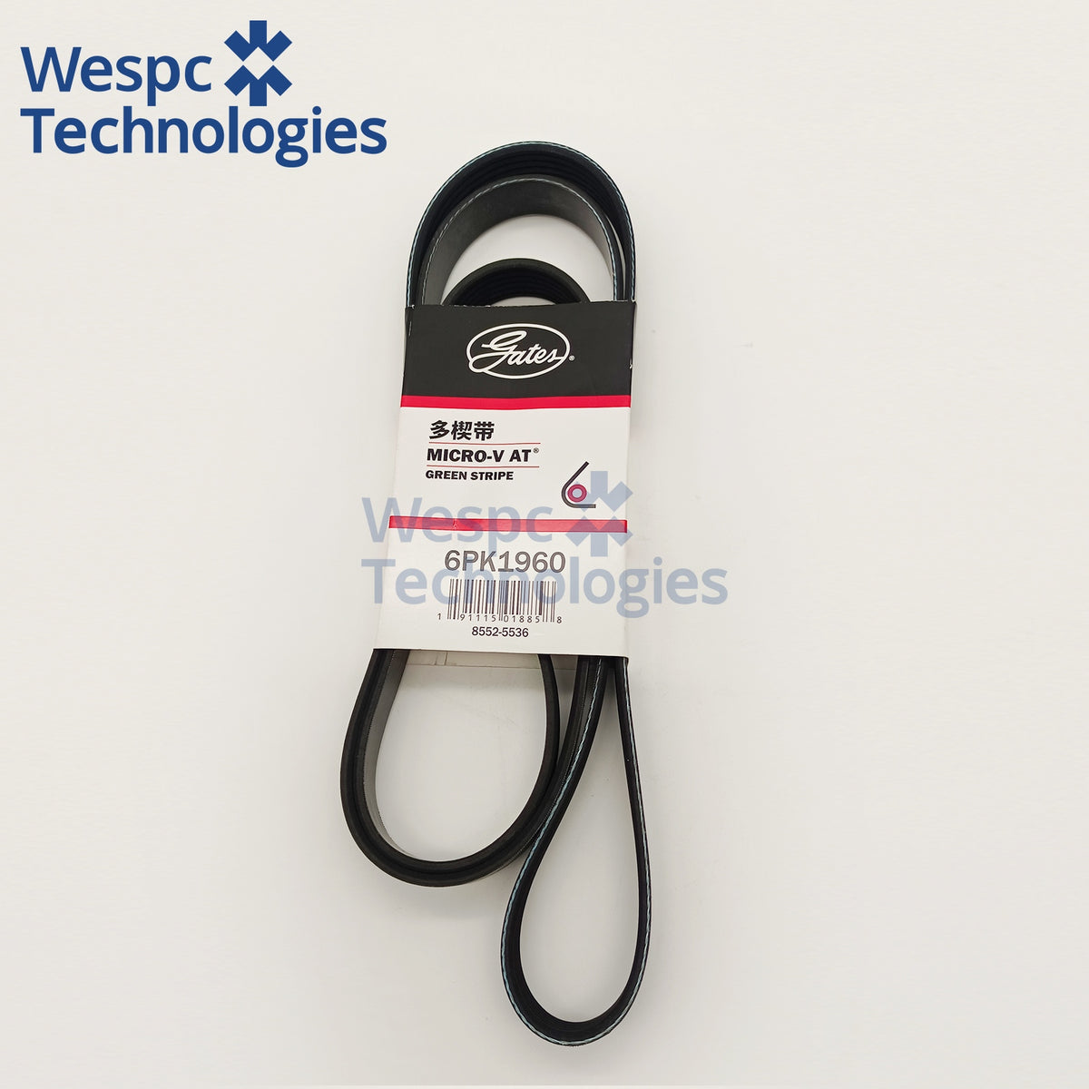Original Gates 6PK1960 Micro-V Serpentine Belt 6 Ribs Automotive Engine Accessory Drive Belt