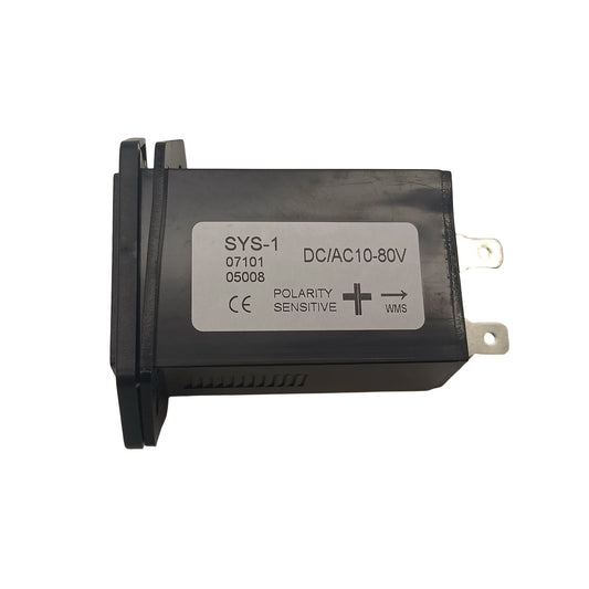 SYS-1 DC10-80V Hour Meter Gauge Timer Boat Truck Tractor Hour Meter Rectangular