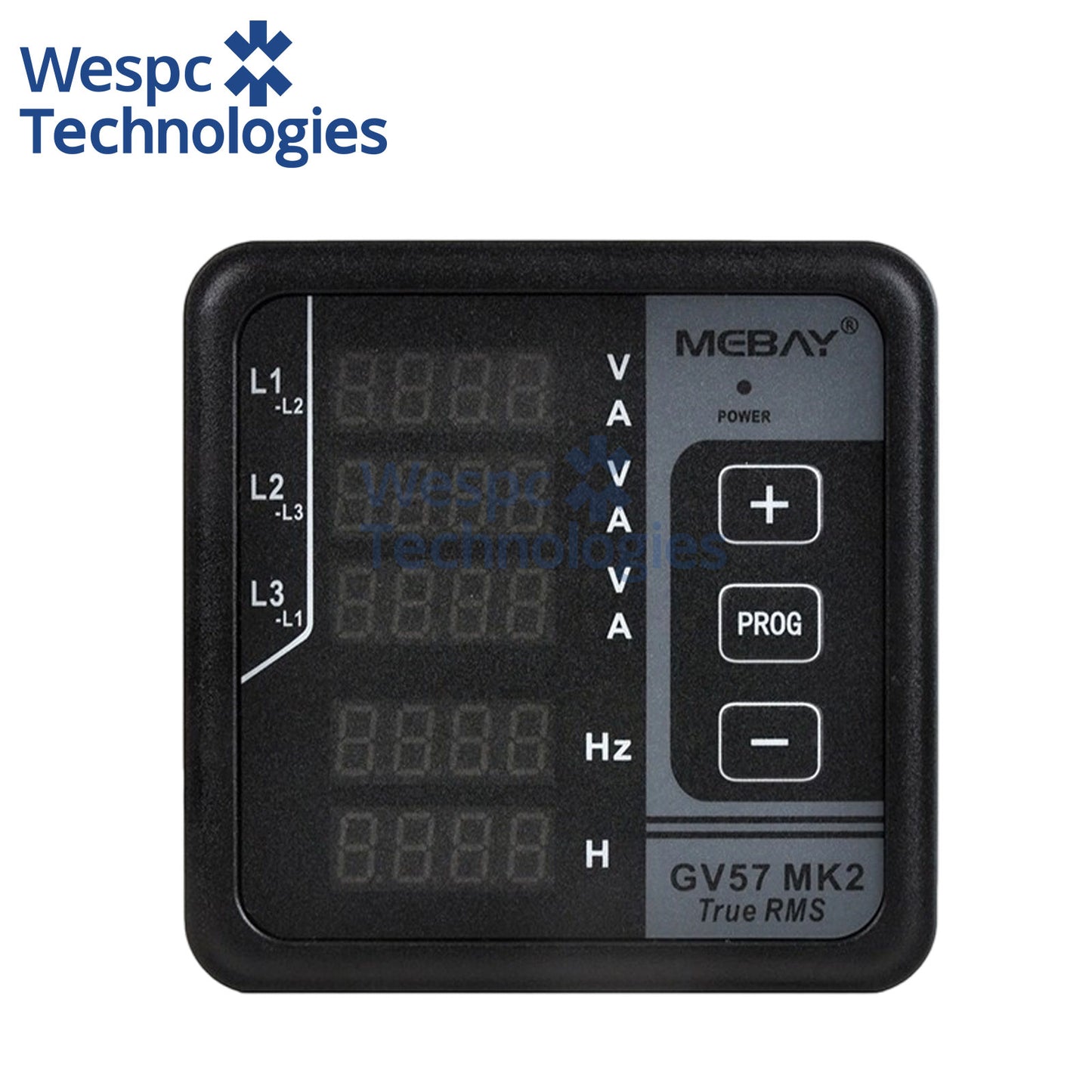 Original Mebay GV57 MK2 AC Digital Three Phase Generator Genset Panel Meter