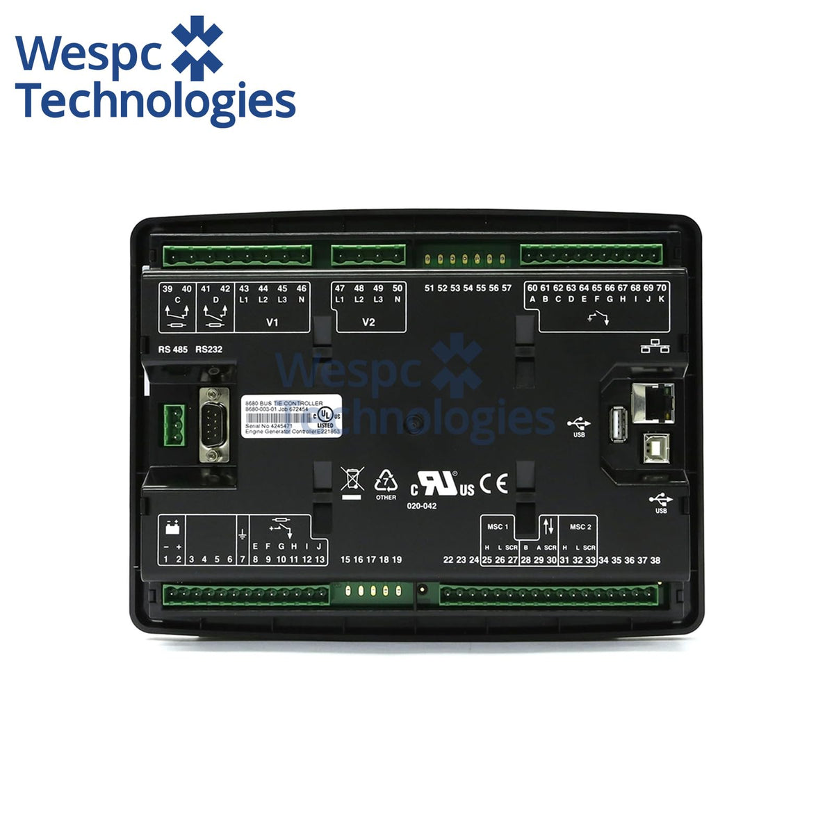 Original Deep Sea DSE8680 Synchronising Controller Generator Bus Tie Control Module