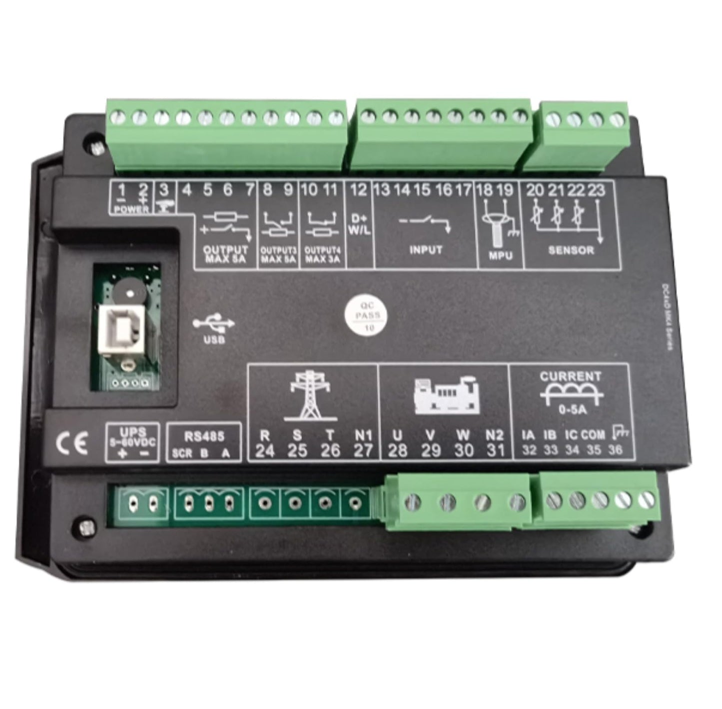 Mebay Original DC40D MK4 Genset Controller ATS Auto Start Control Panel Module
