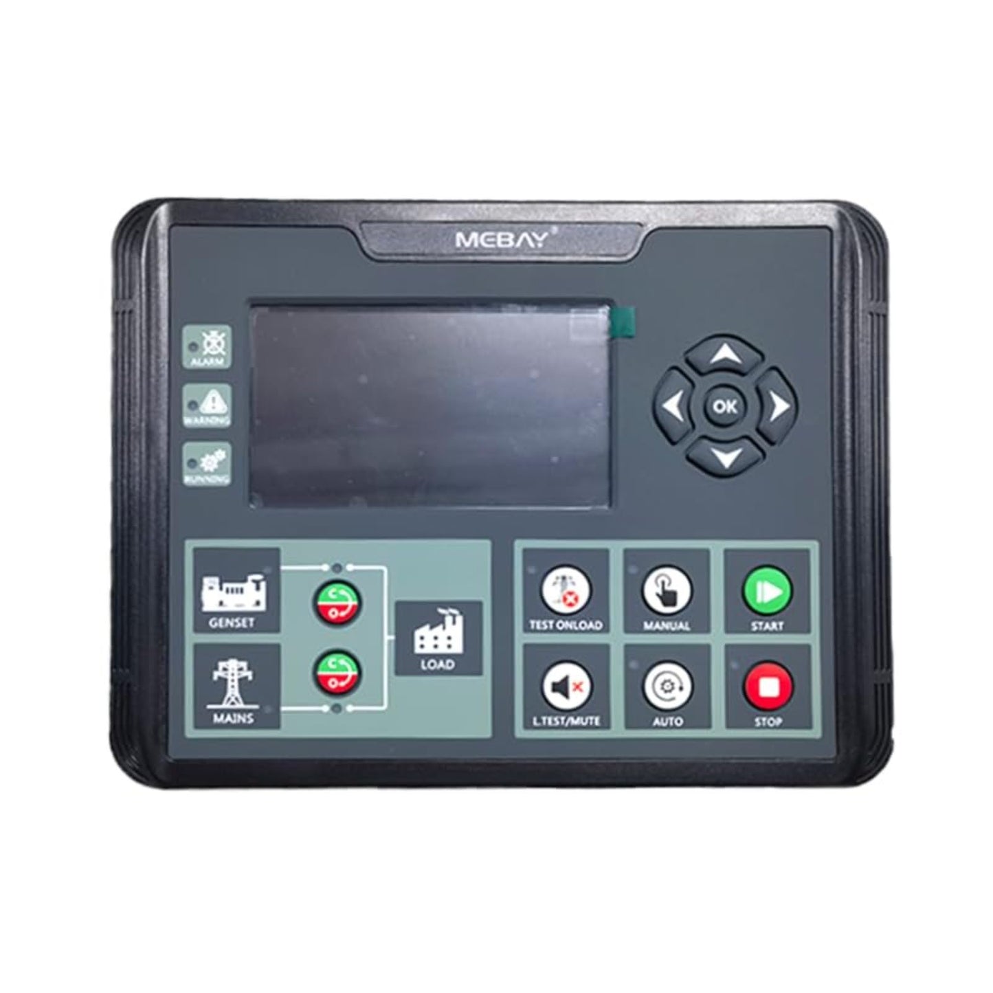 Original Mebay DC62DR Genset Control Module DC62DR AMF Function Silicone Panel