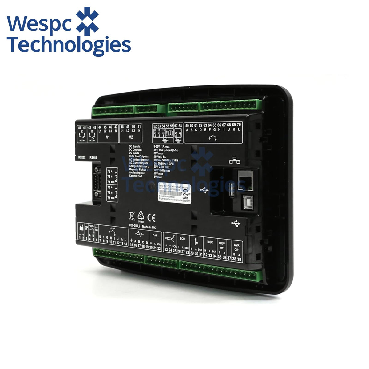 Original Deep Sea DSE8610 MKII Synchronising  Load Sharing Controller Multi-Genset Parallel Auto Start Module